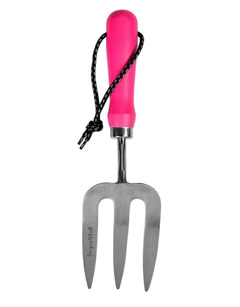 Fluorescent Hand Fork - Pink | Burgon & Ball | Gloves, Aprons, Kneelers & Tools | Thirty 16 Williamstown
