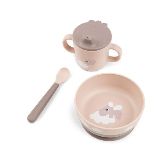 Foodie 1st Meal Set - Happy Clouds Powder | Done By Deer | Children's Dinnerware | Thirty 16 Williamstown