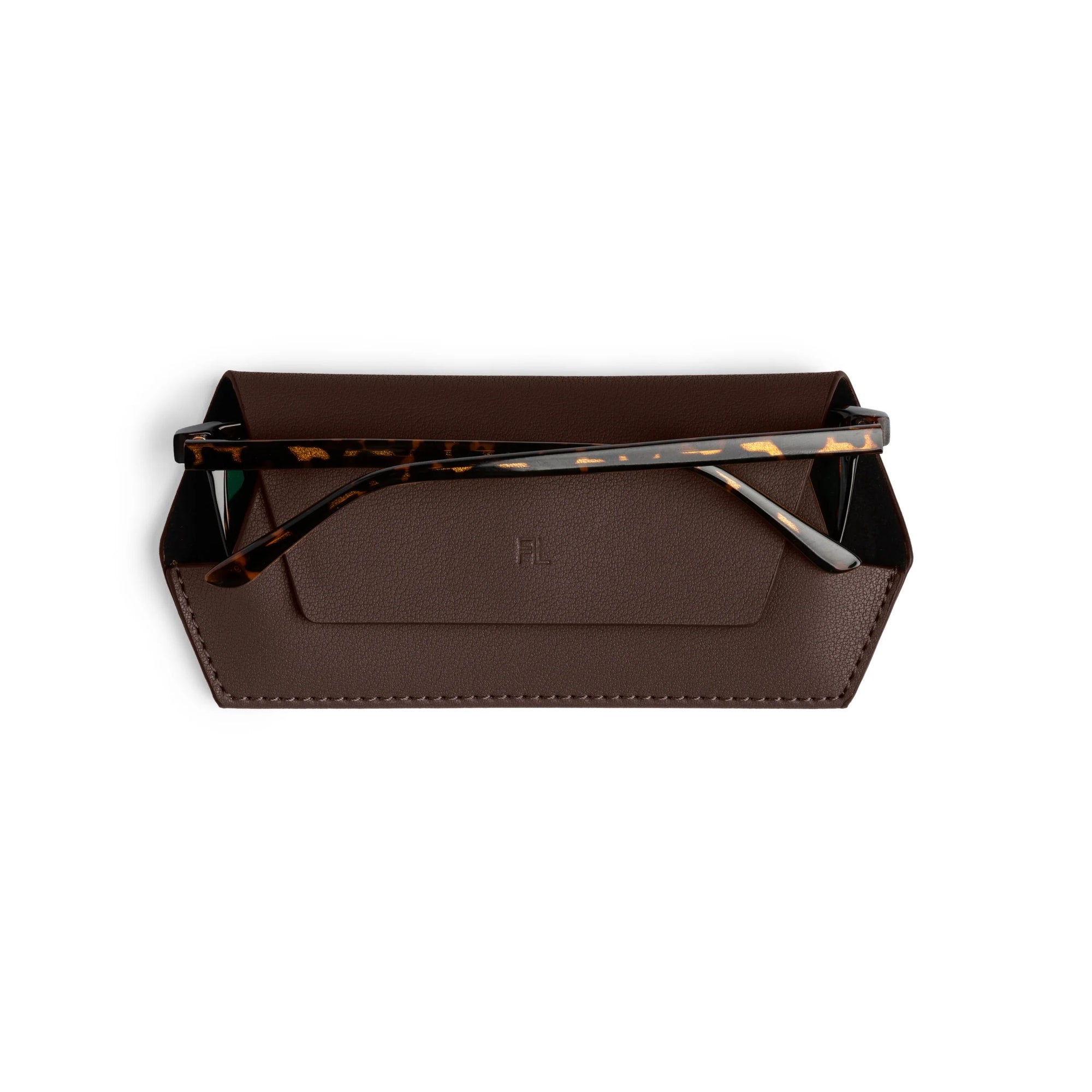 Slimline Glasses Case - Chocolate