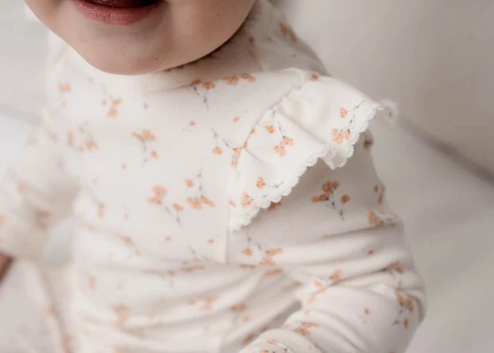 Frilled Ollie Floral Onesie | RAI & CO | Baby & Toddler Growsuits & Rompers | Thirty 16 Williamstown