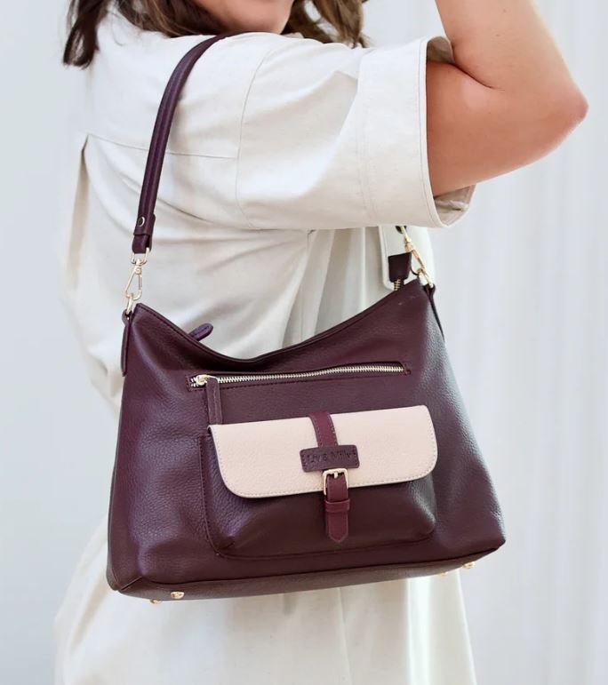 Gabriel - Burgundy | Liv & Milly | Handbags | Thirty 16 Williamstown