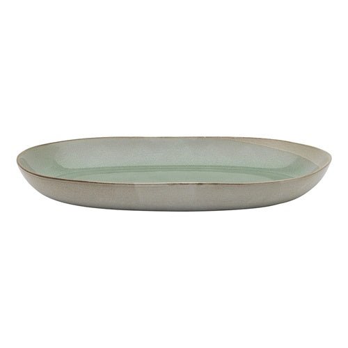 Galet Shallow Oval Bowl 36cm Sage | Ecology | Serving Ware | Thirty 16 Williamstown