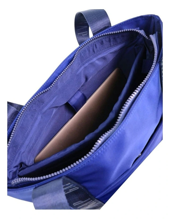 Nylon Fashion Tote Bag - Navy