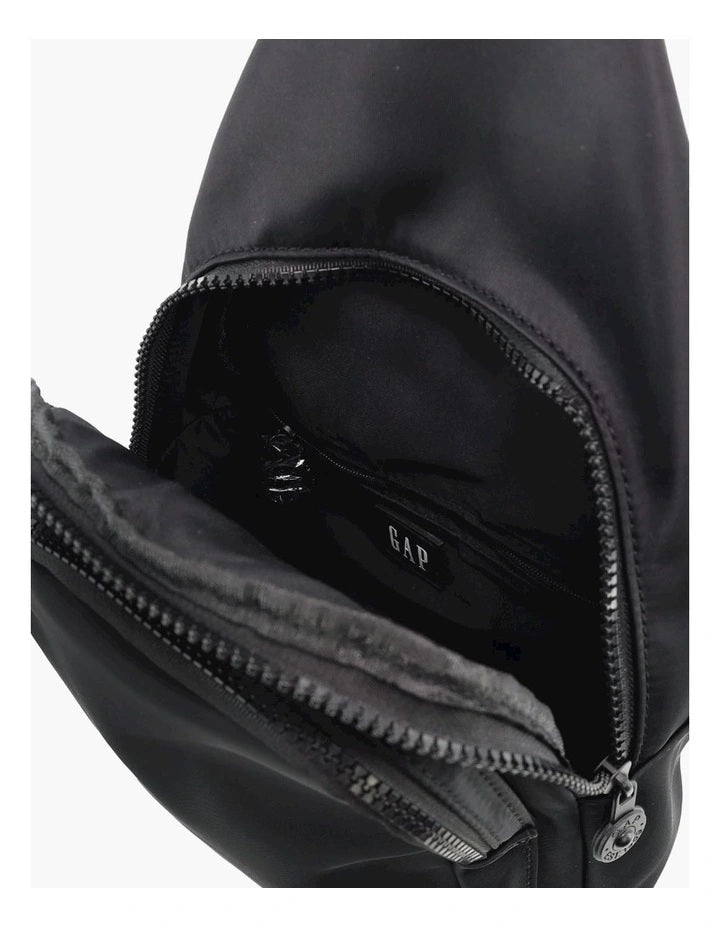 Nylon Sling Bag - Black