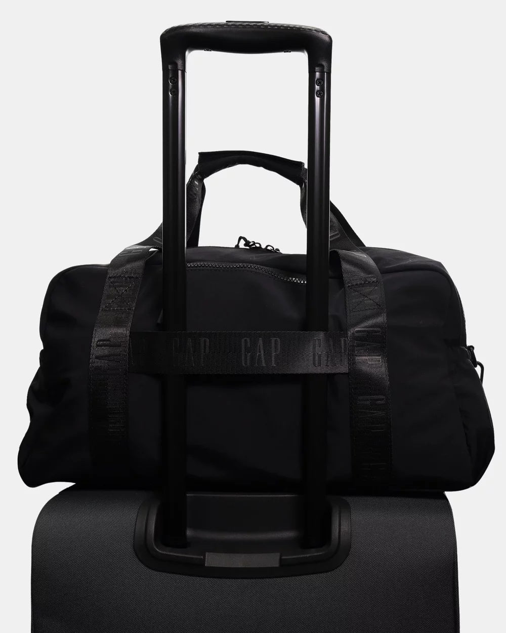 Nylon Travel Overnight Bag - Black