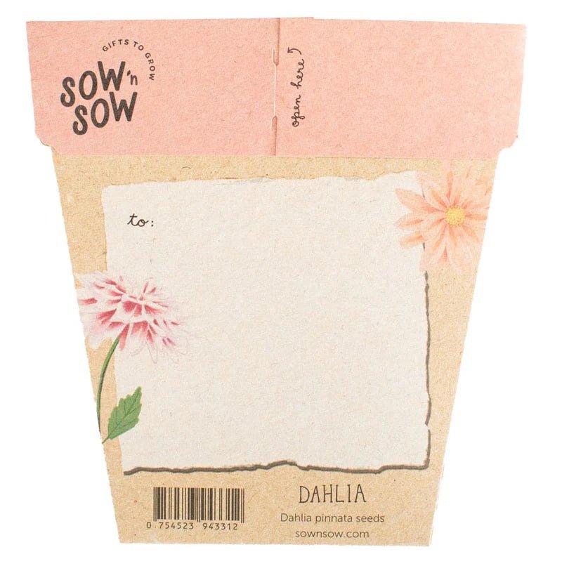 Gift of Seeds Card - Dahlia | Sow 'n Sow | Cards/Gift Wrap | Thirty 16 Williamstown