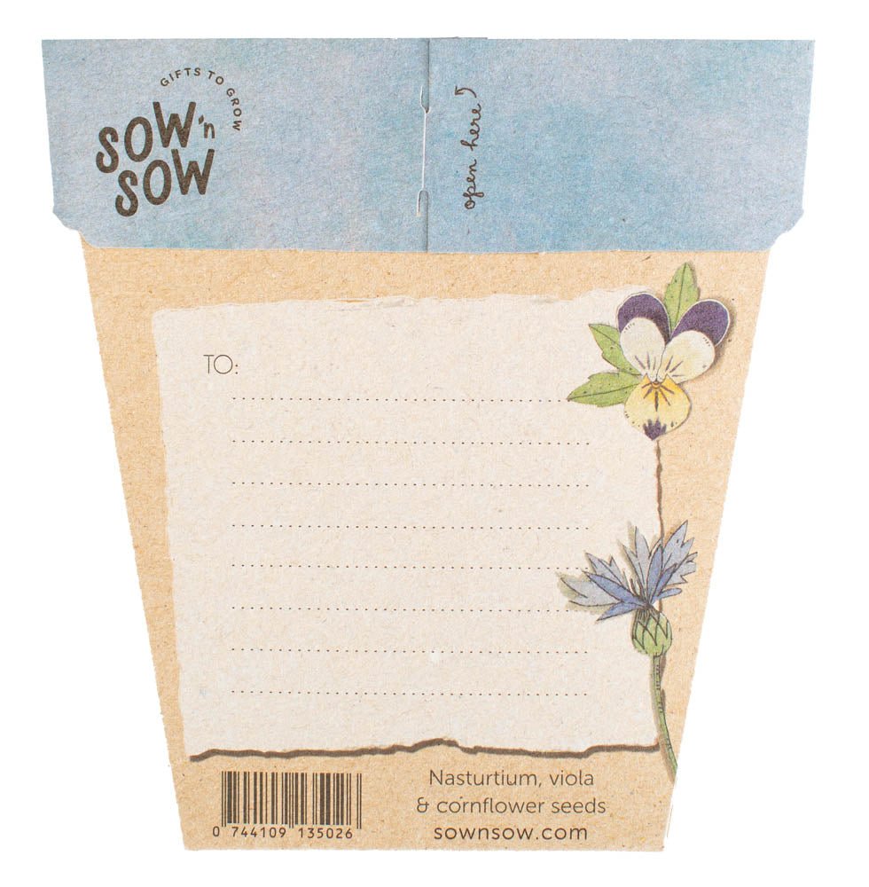 Gift of Seeds Card - Edible Culinary Flowers | Sow 'n Sow | Home Garden | Thirty 16 Williamstown