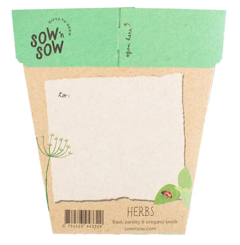 Gift of Seeds Card - Garden Herbs | Sow 'n Sow | Cards/Gift Wrap | Thirty 16 Williamstown