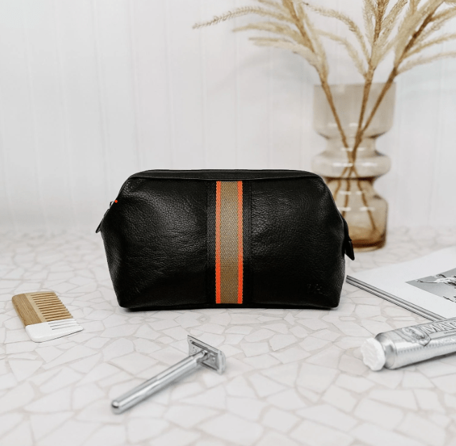 Gilbert Mens Toiletry Bag - Black | Louenhide | Men's Grooming & Toiletry Bags | Thirty 16 Williamstown