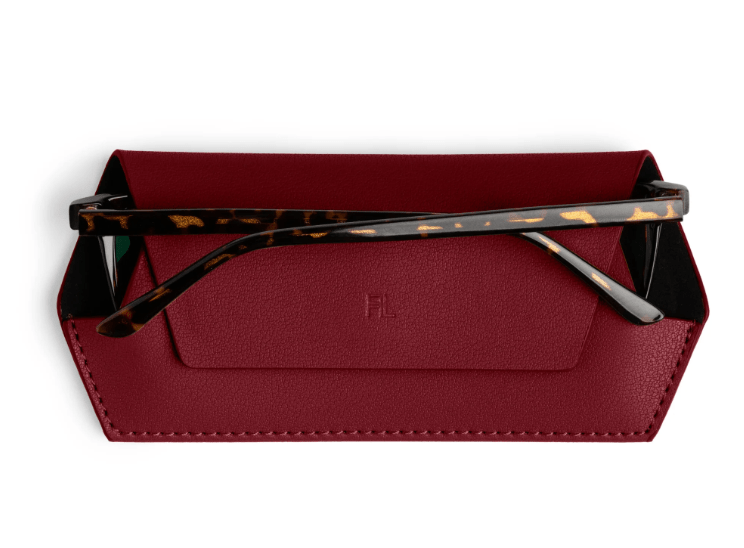 Glasses Case - Burgundy | Fox and Leo | Women's Accessories | Thirty 16 Williamstown