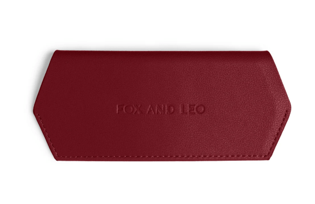 Glasses Case - Burgundy | Fox and Leo | Women's Accessories | Thirty 16 Williamstown