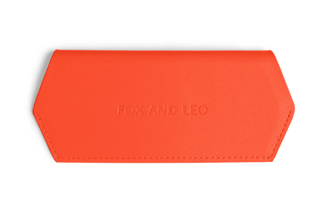 Glasses Case - Orange | Fox and Leo | Women's Accessories | Thirty 16 Williamstown