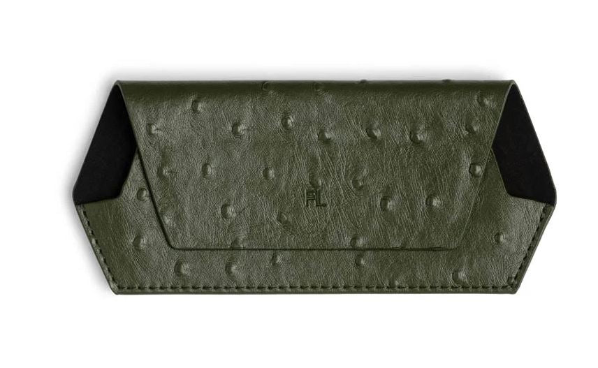 Glasses Case - Ostrich Print Olive | Fox and Leo | Women&#39;s Accessories | Thirty 16 Williamstown