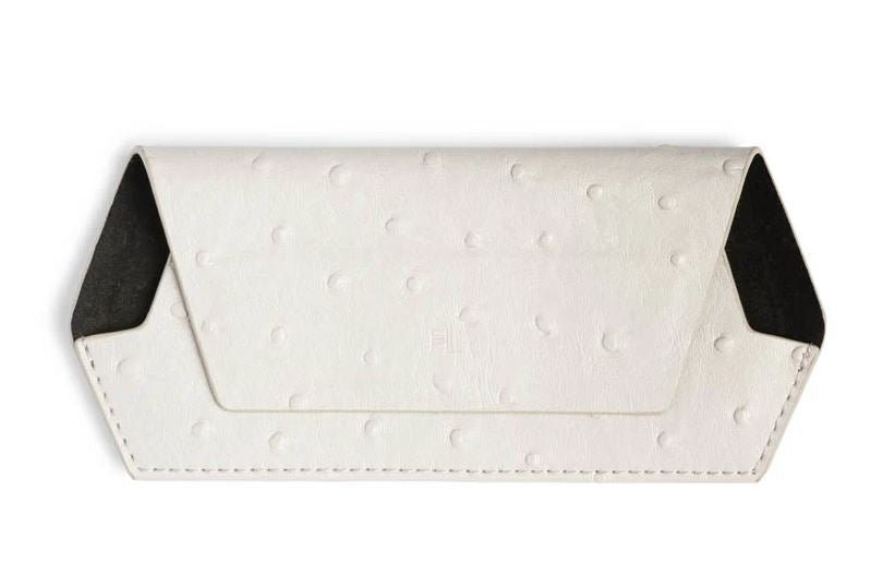 Glasses Case - Ostrich Print Stone | Fox and Leo | Women&#39;s Accessories | Thirty 16 Williamstown