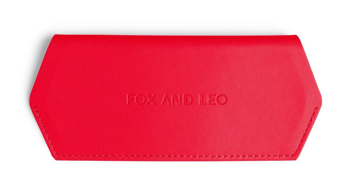 Glasses Case - Red | Fox and Leo | Women's Accessories | Thirty 16 Williamstown