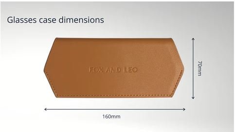 Glasses Case - Tan | Fox and Leo | Women's Accessories | Thirty 16 Williamstown