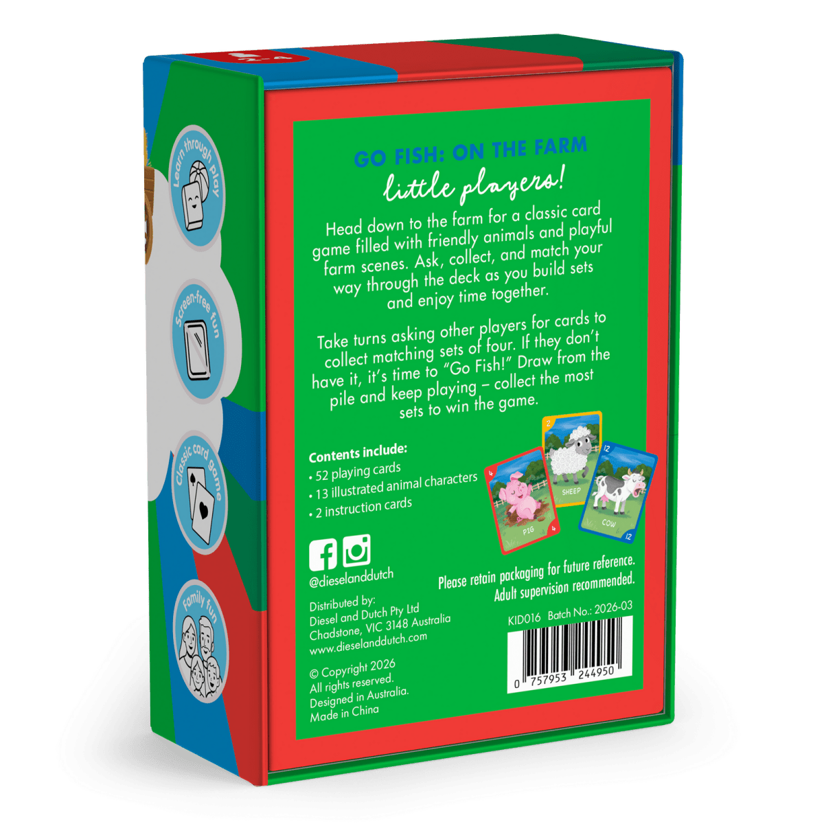 Go Fish - Card Game | Diesel &amp; Dutch | Toddler Puzzles &amp; Games | Thirty 16 Williamstown