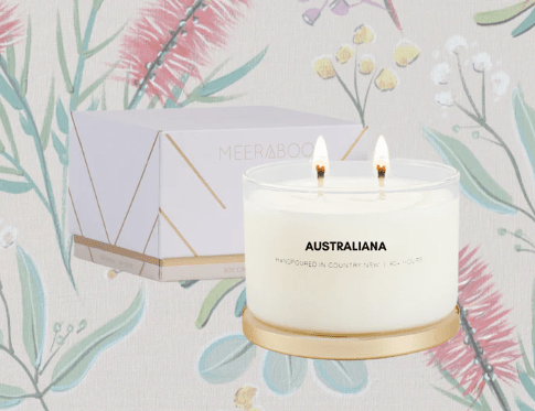 Gold Lid Soy Candle - Australiana | Meeraboo | Home Fragrances | Thirty 16 Williamstown