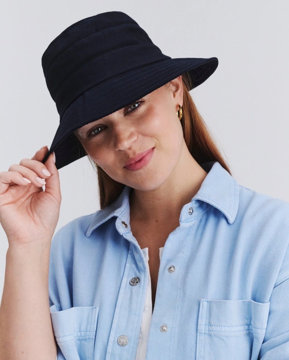 Golf Cotton Bucket - Navy | Cancer Council | Sun Hats | Thirty 16 Williamstown