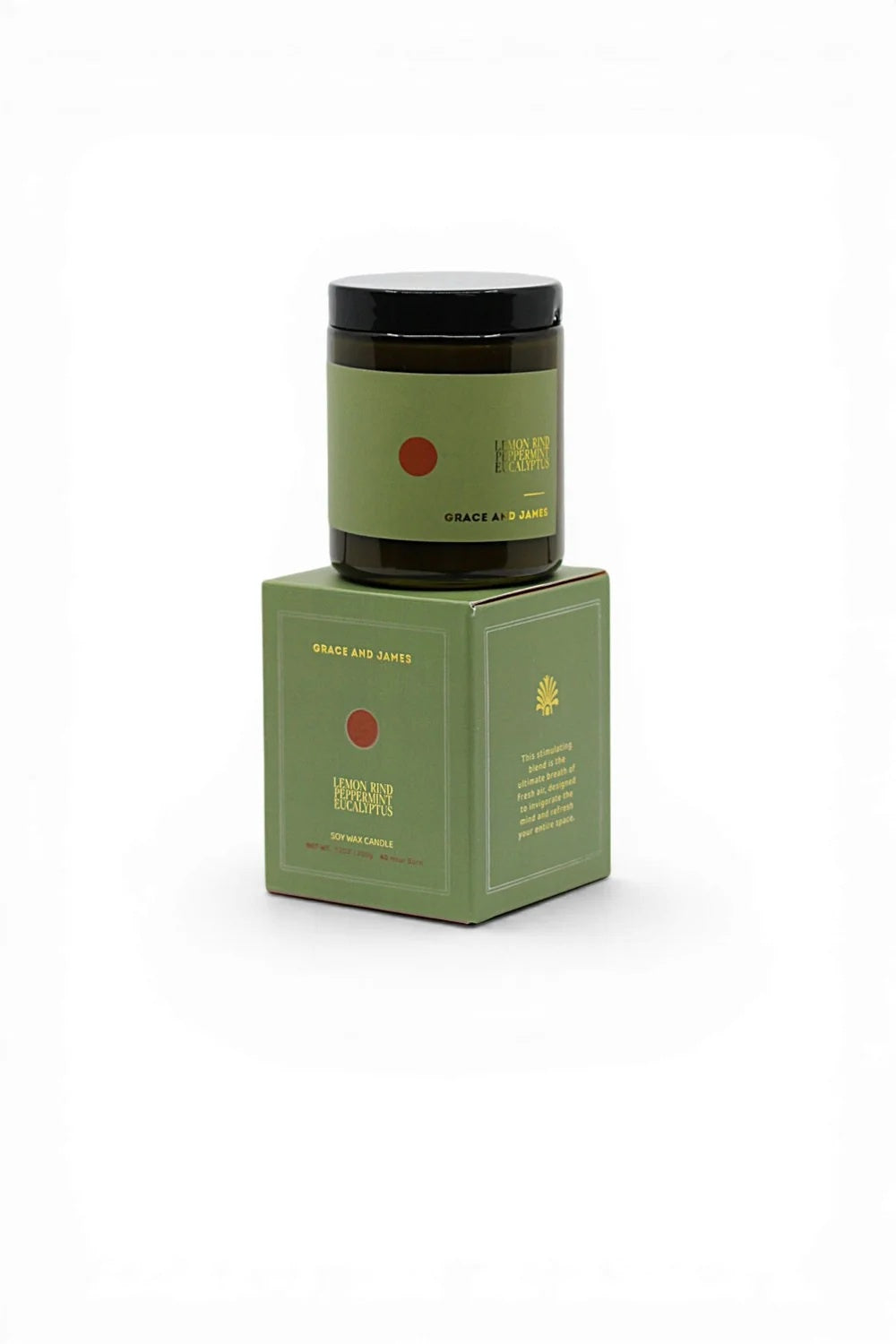 Candle 200g - Lemon Rind, Peppermint &amp; Eucalyptus