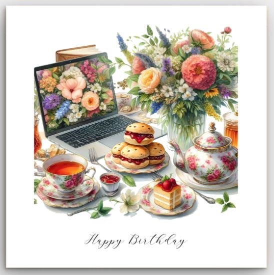 Greeting Card - Afternoon Tea | Basically Paper | Greeting Cards | Thirty 16 Williamstown