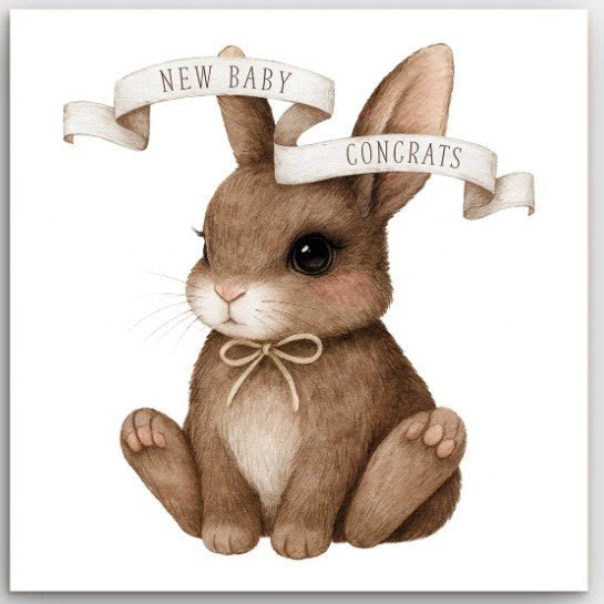 Greeting Card - Baby Bunny | Basically Paper | Greeting Cards | Thirty 16 Williamstown