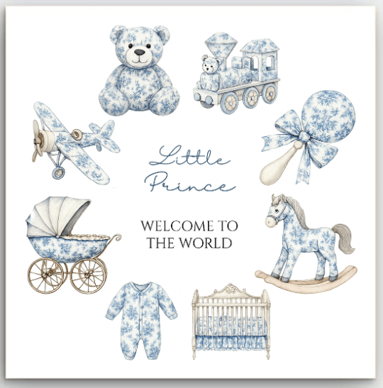 Greeting Card - Baby Little Prince | Basically Paper | Greeting Cards | Thirty 16 Williamstown
