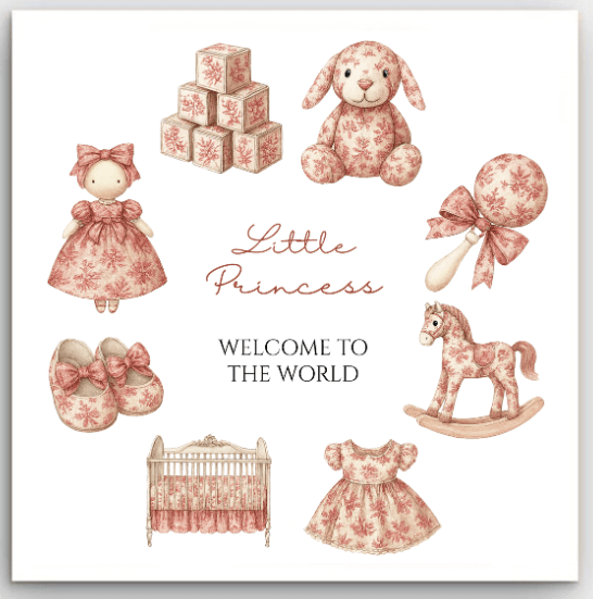 Greeting Card - Baby Little Princess | Basically Paper | Greeting Cards | Thirty 16 Williamstown