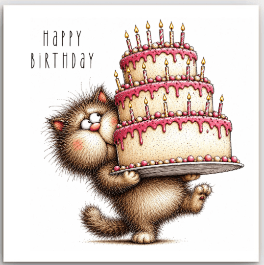 Greeting Card - Birthday Cat Baker | Basically Paper | Greeting Cards | Thirty 16 Williamstown