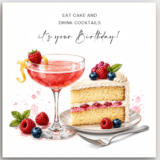 Greeting Card - Birthday Eat Cake | Basically Paper | Greeting Cards | Thirty 16 Williamstown