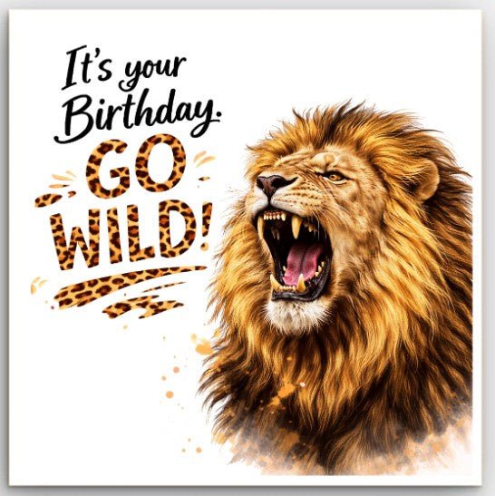 Greeting Card - Birthday Go Wild | Basically Paper | Greeting Cards | Thirty 16 Williamstown
