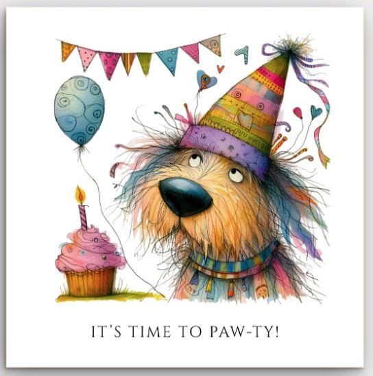 Greeting Card - Birthday Pawty | Basically Paper | Greeting Cards | Thirty 16 Williamstown