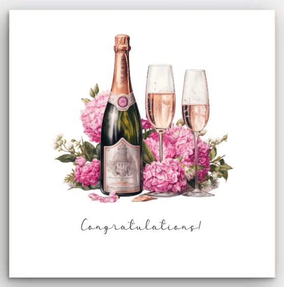 Greeting Card - Champagne | Basically Paper | Greeting Cards | Thirty 16 Williamstown