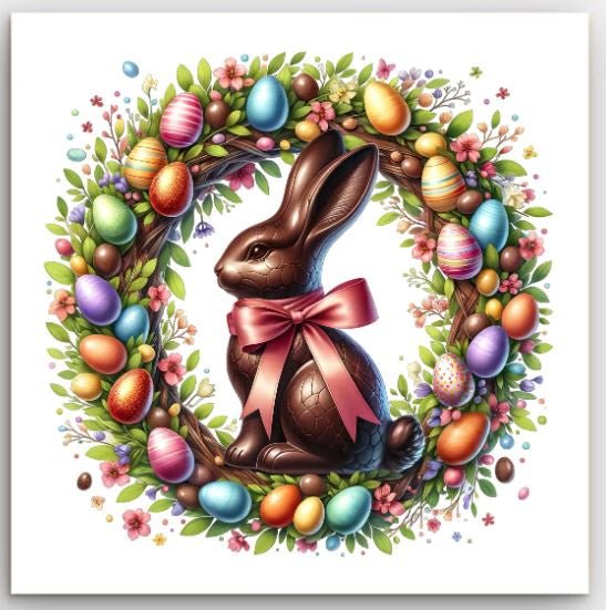 Greeting Card - Easter Chocolate Bunny | Basically Paper | Greeting Cards | Thirty 16 Williamstown