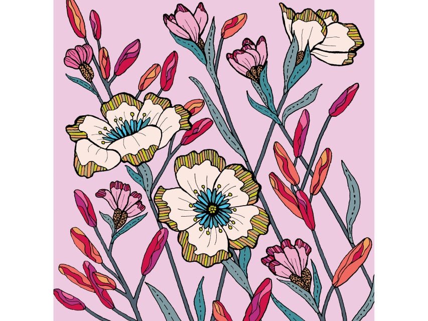 Greeting Card - Morning Iris 2 | Lorraine Brownlee Designs | Greeting Cards | Thirty 16 Williamstown