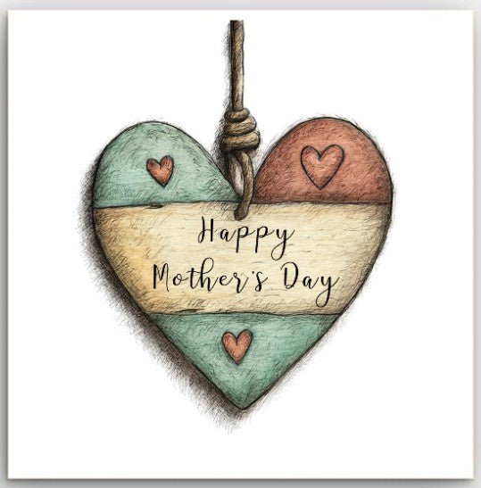 Greeting Card - Mother's Day Heart | Basically Paper | Greeting Cards | Thirty 16 Williamstown