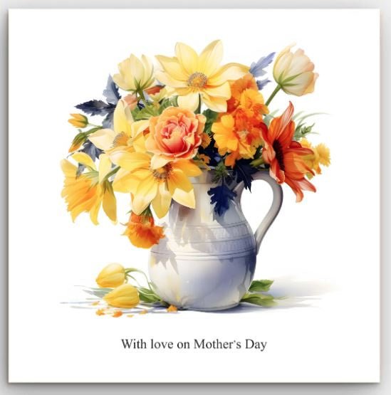 Greeting Card - Mother's Day Yellow Flowers | Basically Paper | Greeting Cards | Thirty 16 Williamstown
