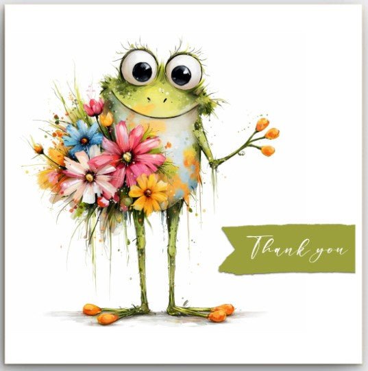 Greeting Card - Thank You Frog | Basically Paper | Greeting Cards | Thirty 16 Williamstown