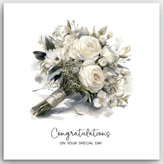 Greeting Card - Wedding Bouquet | Basically Paper | Greeting Cards | Thirty 16 Williamstown