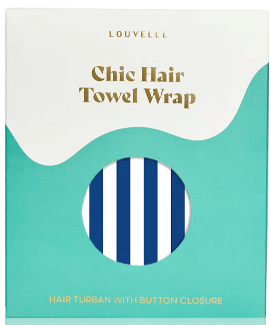 Hair Towel Wrap - Riva Fontelina Stripe | Louvelle | Hair Wraps | Thirty 16 Williamstown