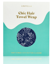 Hair Towel Wrap - Riva Indigo Distressed | Louvelle | Hair Wraps | Thirty 16 Williamstown