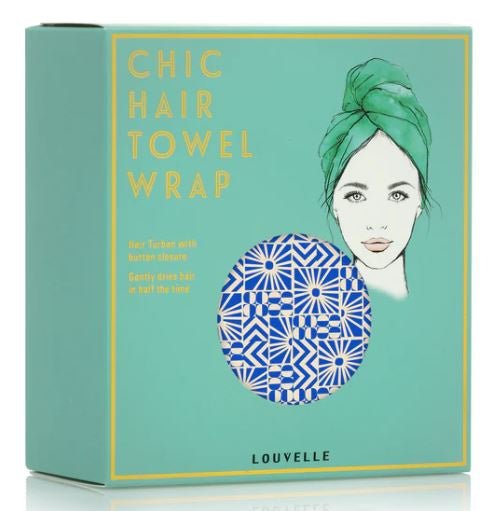 Hair Towel Wrap - Riva Mediterranean Sun | Louvelle | Hair Wraps | Thirty 16 Williamstown