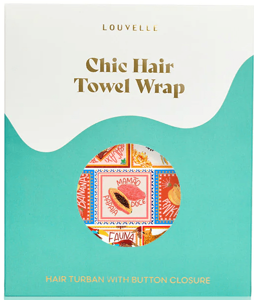 Hair Towel Wrap Riva - Papaya Postcard | Louvelle | Hair Wraps | Thirty 16 Williamstown