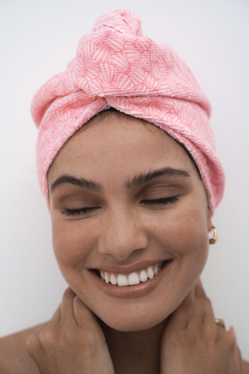 Hair Towel Wrap - Riva Sweet Shells | Louvelle | Hair Wraps | Thirty 16 Williamstown