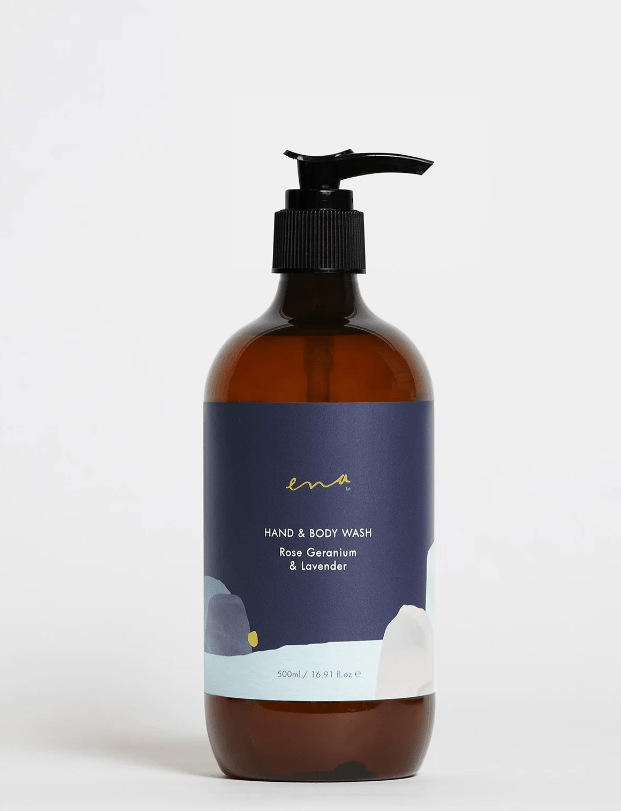 Hand & Body Wash - Rose Geranium & Lavender 500ml | Ena | Body Lotion & Wash | Thirty 16 Williamstown