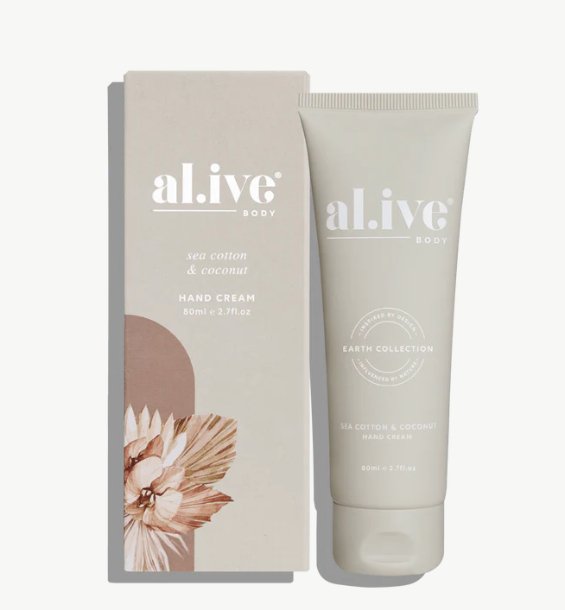 Hand Cream - Sea Cotton & Coconut | Al.ive Body | Body Lotion & Wash | Thirty 16 Williamstown
