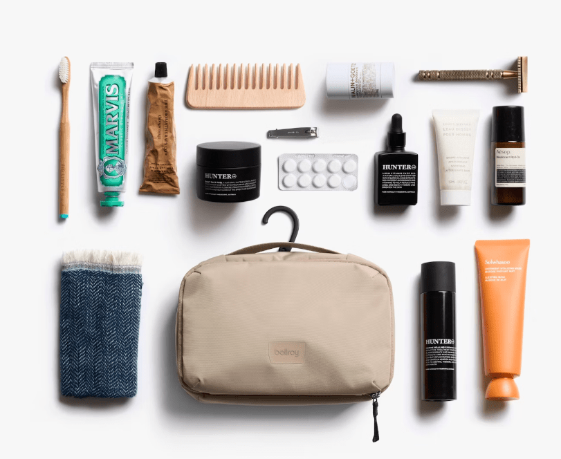 Hanging Toiletry Kit Plus 3L - Black | Bellroy | Men's Grooming & Toiletry Bags | Thirty 16 Williamstown
