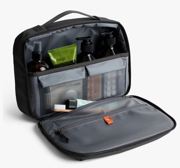 Hanging Toiletry Kit Plus 8L - Black | Bellroy | Men's Grooming & Toiletry Bags | Thirty 16 Williamstown