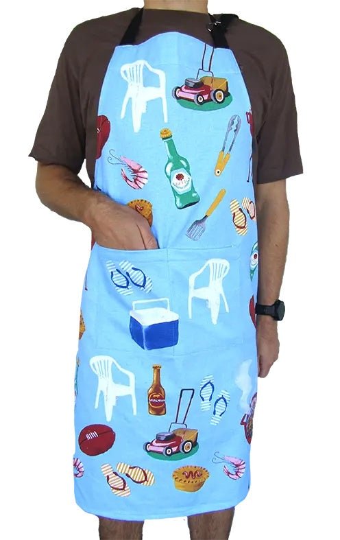 Heavy Drill Apron - Aussie Icons | All Gifts Australia | Aprons, Mitts &amp; Tea Towels | Thirty 16 Williamstown