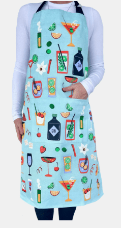 Heavy Drill Apron - Cocktails | All Gifts Australia | Aprons, Mitts & Tea Towels | Thirty 16 Williamstown